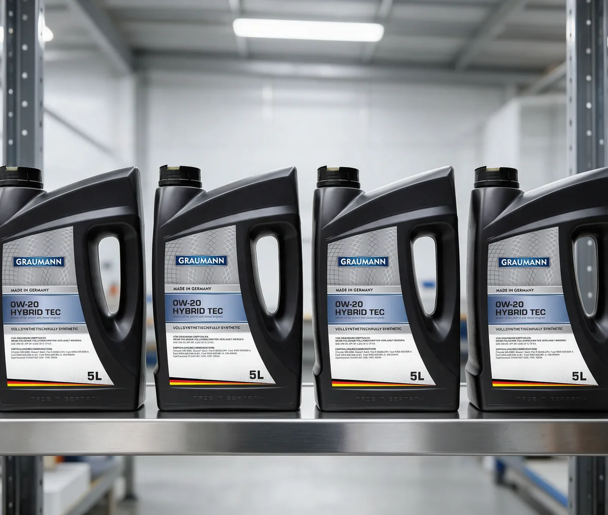 A row of GRAUMANN canisters