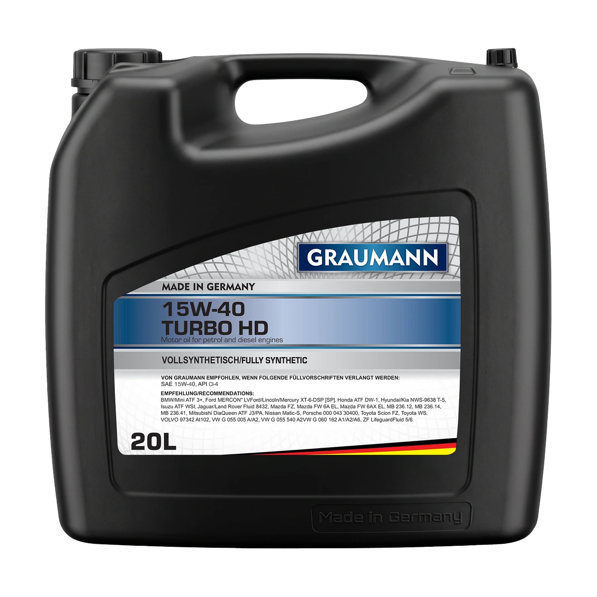 GRAUMANN 15W-40 Turbo HD — 20 L canister